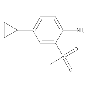 4-Cyclopropyl-2-(methylsulfonyl)aniline Structure
