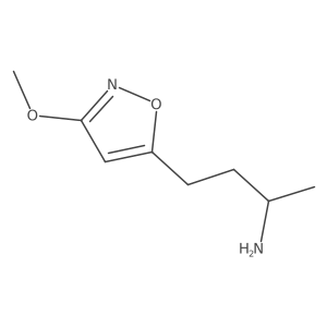 (2R)-4-(3-methoxy-1,2-oxazol-5-yl)butan-2-amine Structure