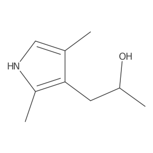 (2R)-1-(2,4-dimethyl-1H-pyrrol-3-yl)propan-2-ol结构式