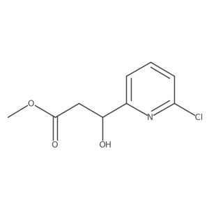 methyl (3S)-3-(6-chloropyridin-2-yl)-3-hydroxypropanoate结构式