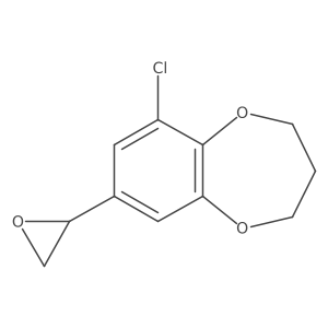 6-chloro-8-[(2R)-oxiran-2-yl]-3,4-dihydro-2H-1,5-benzodioxepine Structure