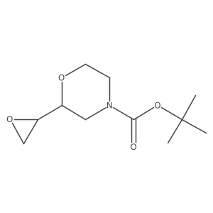 tert-butyl 2-[(2S)-oxiran-2-yl]morpholine-4-carboxylate结构式