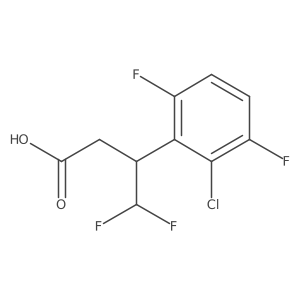 3-(2-Chloro-3,6-difluorophenyl)-4,4-difluorobutanoic acid Structure