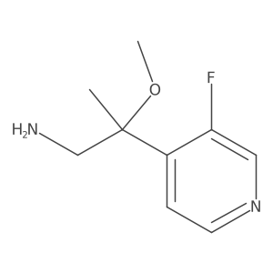 2-(3-Fluoropyridin-4-yl)-2-methoxypropan-1-amine结构式