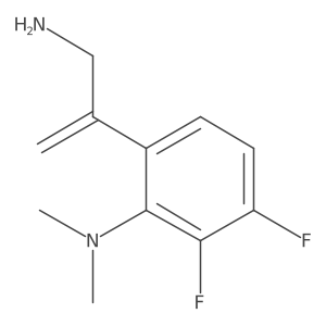 6-(3-aminoprop-1-en-2-yl)-2,3-difluoro-N,N-dimethylaniline结构式