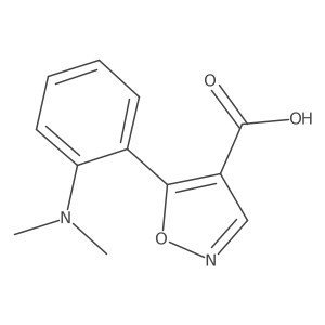 5-[2-(Dimethylamino)phenyl]-1,2-oxazole-4-carboxylic acid Structure