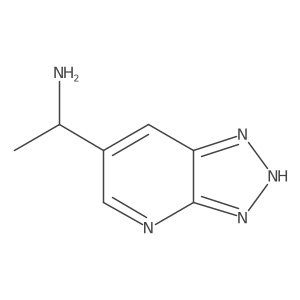 1-{3H-[1,2,3]triazolo[4,5-b]pyridin-6-yl}ethan-1-amine结构式