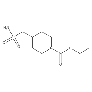 Ethyl 4-(sulfamoylmethyl)piperidine-1-carboxylate结构式