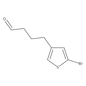 4-(5-Bromothiophen-3-yl)butanal结构式