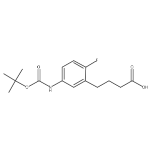4-(5-{[(Tert-butoxy)carbonyl]amino}-2-fluorophenyl)butanoic acid Structure