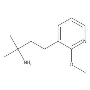 4-(2-Methoxypyridin-3-yl)-2-methylbutan-2-amine结构式