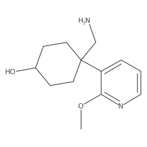 4-(Aminomethyl)-4-(2-methoxypyridin-3-yl)cyclohexan-1-ol Structure