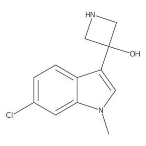 3-(6-chloro-1-methyl-1H-indol-3-yl)azetidin-3-ol Structure