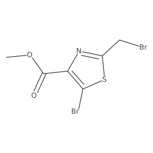 Methyl 5-bromo-2-(bromomethyl)thiazole-4-carboxylate Structure