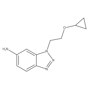 1-(2-cyclopropoxyethyl)-1H-1,2,3-benzotriazol-6-amine Structure