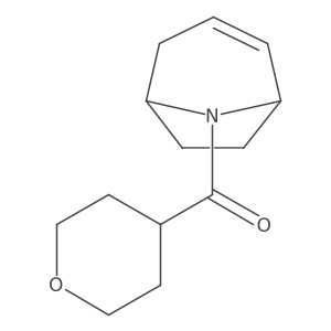 (1R,5S)-8-azabicyclo[3.2.1]oct-2-en-8-yl(tetrahydro-2H-pyran-4-yl)methanone结构式