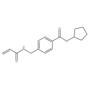Cyclopentyl 4-[(prop-2-enamido)methyl]benzoate结构式