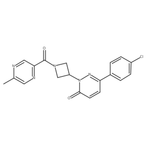 6-(4-Chlorophenyl)-2-[1-(5-methylpyrazine-2-carbonyl)azetidin-3-yl]-2,3-dihydropyridazin-3-one Structure