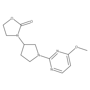 3-[1-(4-Methoxypyrimidin-2-yl)pyrrolidin-3-yl]-1,3-oxazolidin-2-one Structure