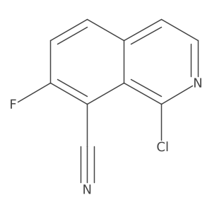 1-Chloro-7-fluoroisoquinoline-8-carbonitrile Structure