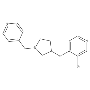 3-Bromo-4-({1-[(pyridin-4-yl)methyl]pyrrolidin-3-yl}oxy)pyridine Structure