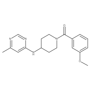 N-[1-(3-methoxybenzoyl)piperidin-4-yl]-6-methylpyrimidin-4-amine Structure