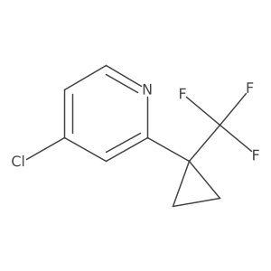 4-chloro-2-[1-(trifluoromethyl)cyclopropyl]pyridine Structure