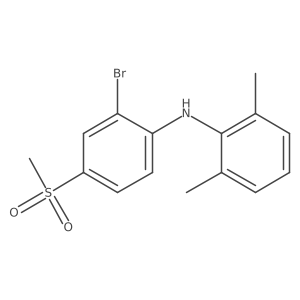 2-Bromo-N-(2,6-dimethylphenyl)-4-(methylsulfonyl)benzenamine Structure