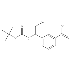 tert-butyl N-[(1R)-2-hydroxy-1-(3-nitrophenyl)ethyl]carbamate Structure