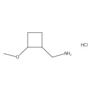 [(1S,2R)-2-Methoxycyclobutyl]methanamine;hydrochloride结构式