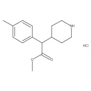 Methyl 2-(4-methylphenyl)-2-piperidin-4-ylacetate;hydrochloride Structure