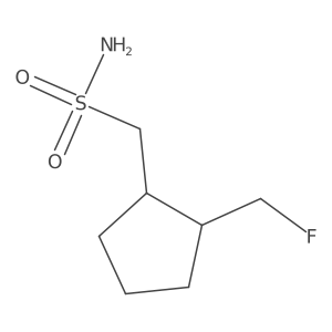 rac-[(1R,2R)-2-(fluoromethyl)cyclopentyl]methanesulfonamide Structure