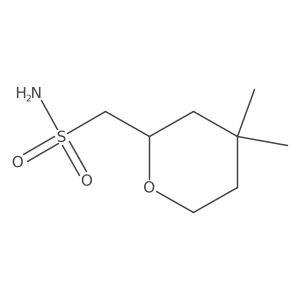 (4,4-Dimethyloxan-2-yl)methanesulfonamide Structure