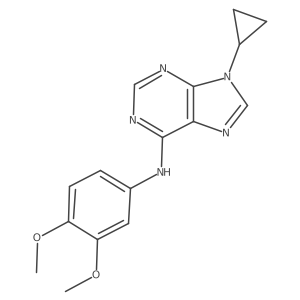 9-cyclopropyl-N-(3,4-dimethoxyphenyl)-9H-purin-6-amine Structure