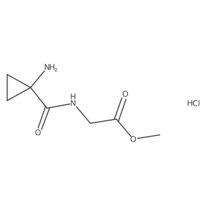 Methyl 2-[(1-aminocyclopropyl)formamido]acetate hydrochloride Structure