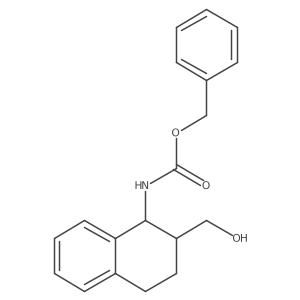 rac-benzyl N-[(1R,2R)-2-(hydroxymethyl)-1,2,3,4-tetrahydronaphthalen-1-yl]carbamate Structure