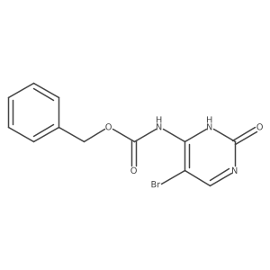 benzyl N-(5-bromo-2-oxo-2,3-dihydropyrimidin-4-yl)carbamate结构式