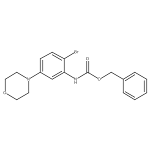 benzyl N-[2-bromo-5-(morpholin-4-yl)phenyl]carbamate Structure