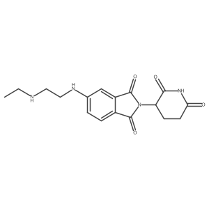 2-(2,6-Dioxo-3-piperidyl)-5-[2-(ethylamino)ethylamino]isoindoline-1,3-dione结构式