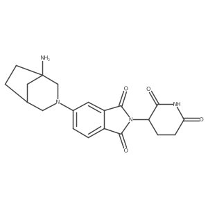 5-{1-amino-3-azabicyclo[3.2.1]octan-3-yl}-2-(2,6-dioxopiperidin-3-yl)-2,3-dihydro-1H-isoindole-1,3-dione结构式