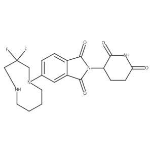 5-(3,3-difluoro-1,5-diazonan-1-yl)-2-(2,6-dioxopiperidin-3-yl)-2,3-dihydro-1H-isoindole-1,3-dione Structure