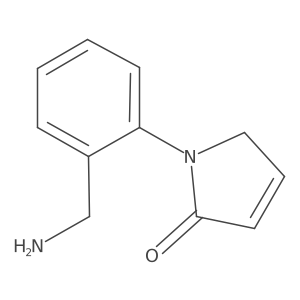 1-[2-(aminomethyl)phenyl]-2,5-dihydro-1H-pyrrol-2-one结构式