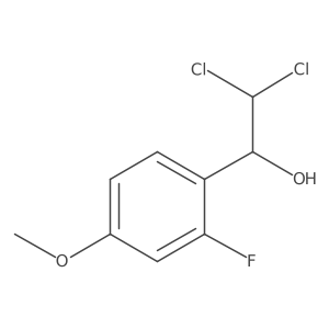 2,2-Dichloro-1-(2-fluoro-4-methoxyphenyl)ethanol结构式