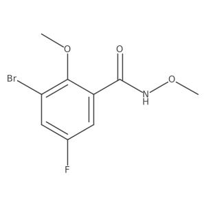 3-Bromo-5-fluoro-N,2-dimethoxybenzamide Structure