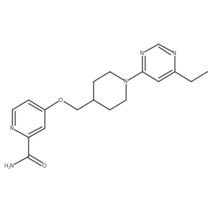 4-{[1-(6-Ethylpyrimidin-4-yl)piperidin-4-yl]methoxy}pyridine-2-carboxamide结构式