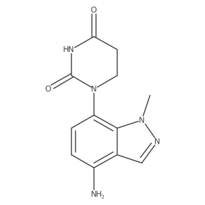 1-(4-amino-1-methyl-1H-indazol-7-yl)-1,3-diazinane-2,4-dione结构式