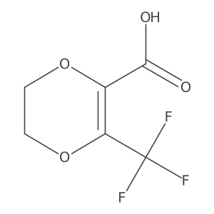 5,6-Dihydro-2-trifluoromethyl-1,4-dioxin-3-carboxylic acid Structure