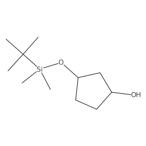 Cyclopentanol, 3-[[(1,1-dimethylethyl)dimethylsilyl]oxy]- Structure