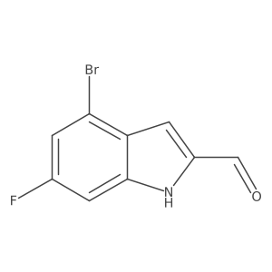 4-bromo-6-fluoro-1H-indole-2-carbaldehyde Structure