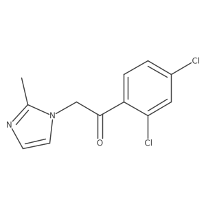 1-(2,4-Dichlorophenyl)-2-(2-methyl-1H-imidazol-1-yl)ethanone结构式
